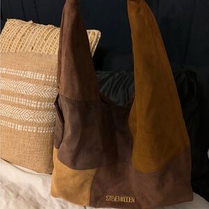 Steve Madden Brown Suede Handbag